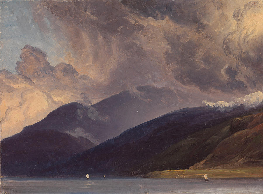 Thomas Fearnley Painting - From Balestrand at the Sognefjord  #1 by Thomas Fearnley