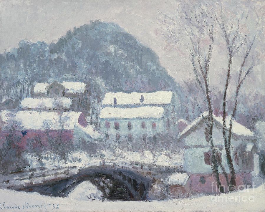 From Sandvika, 1895 #1 Painting by O Vaering by Claude Monet