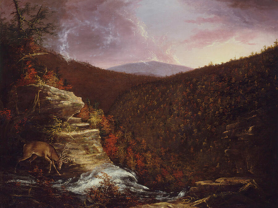 From the Top of Kaaterskill Falls, from 1826 Painting by Thomas Cole