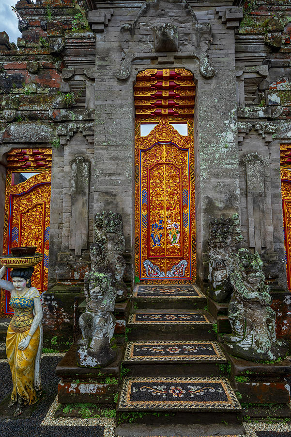 Front door for one of temple in Pura Ulun Danu Bratan #1 Photograph by Shaifulzamri
