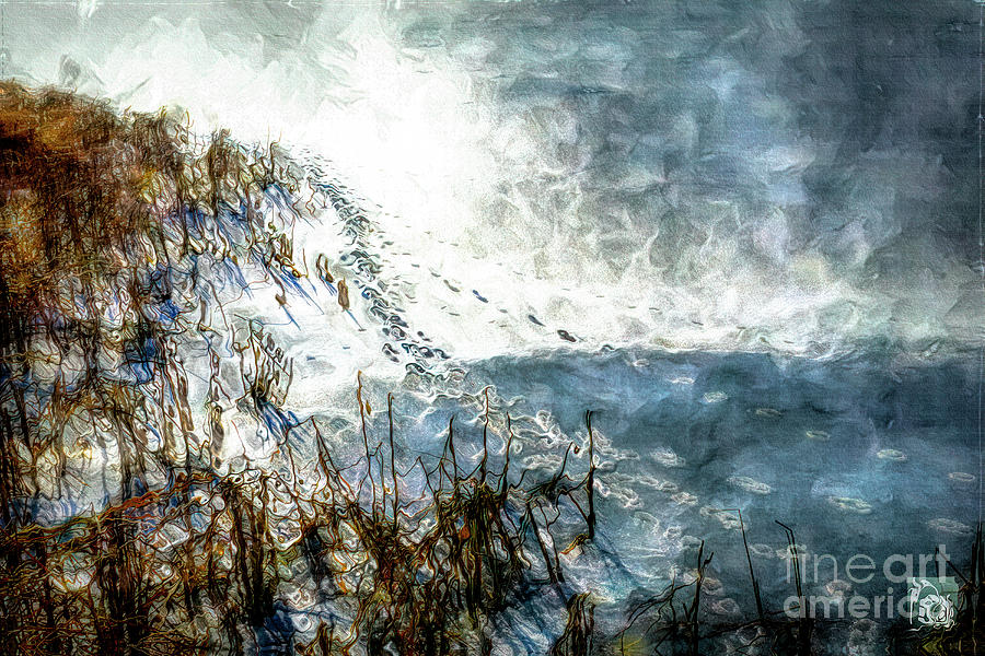 Frozen Footprints #1 Digital Art by Deb Nakano