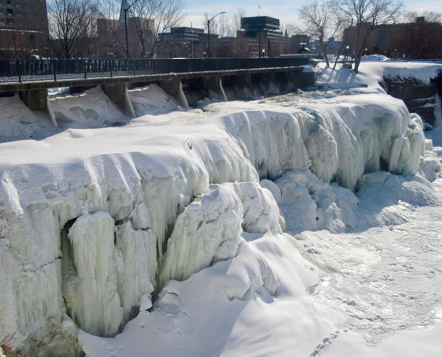 Frozen Rideau Falls #1 Photograph by Stephanie Moore