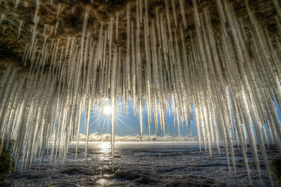 Frozen Sunrise Photograph by Brad Bellisle