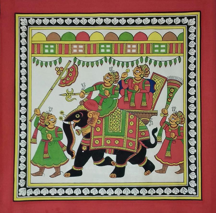 Fud painting Rajasthani art Traditional painting Folk art Painting by ...