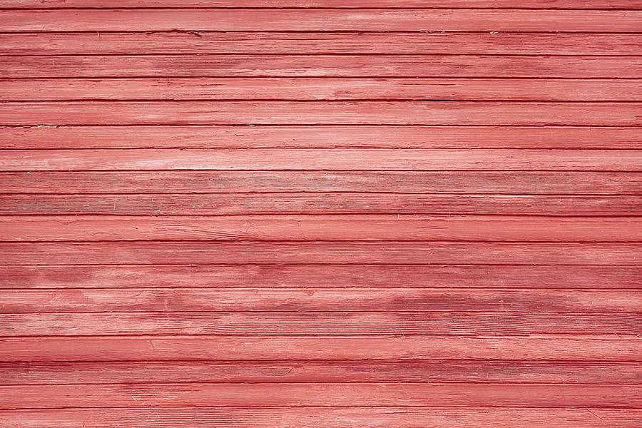 Full frame shot of red wooden wall #1 Photograph by The_burtons
