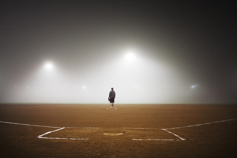 Full length of player standing on baseball field #1 Photograph by Cavan Images