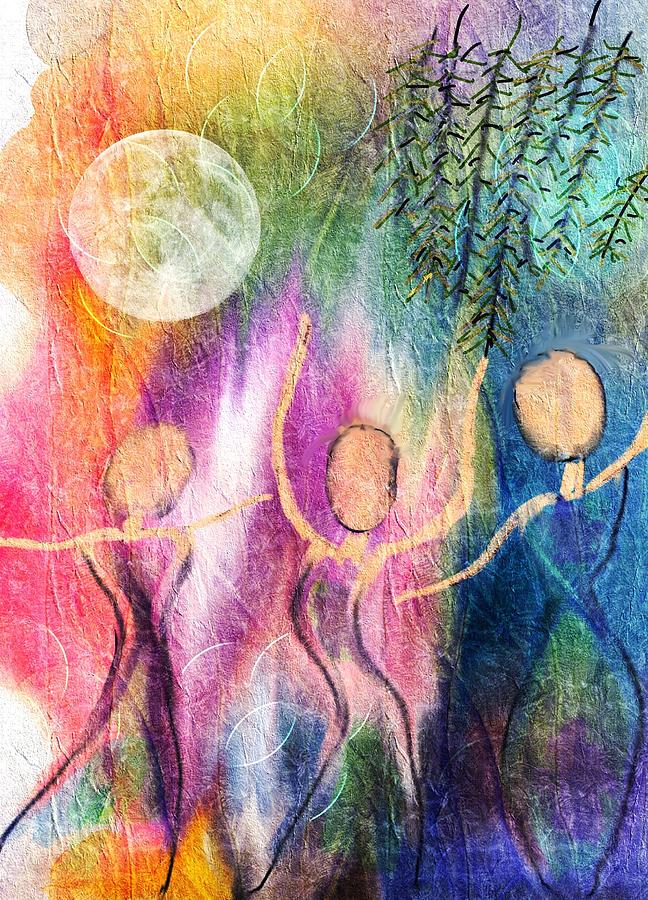 Full Moon Dance #1 Digital Art by Elaine Sonne - Pixels