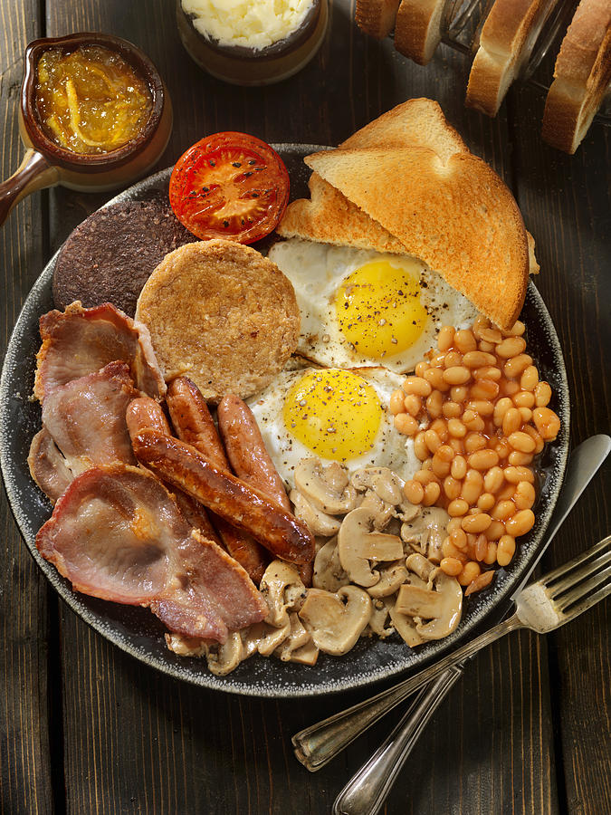Full Traditional English Breakfast #1 Photograph by LauriPatterson