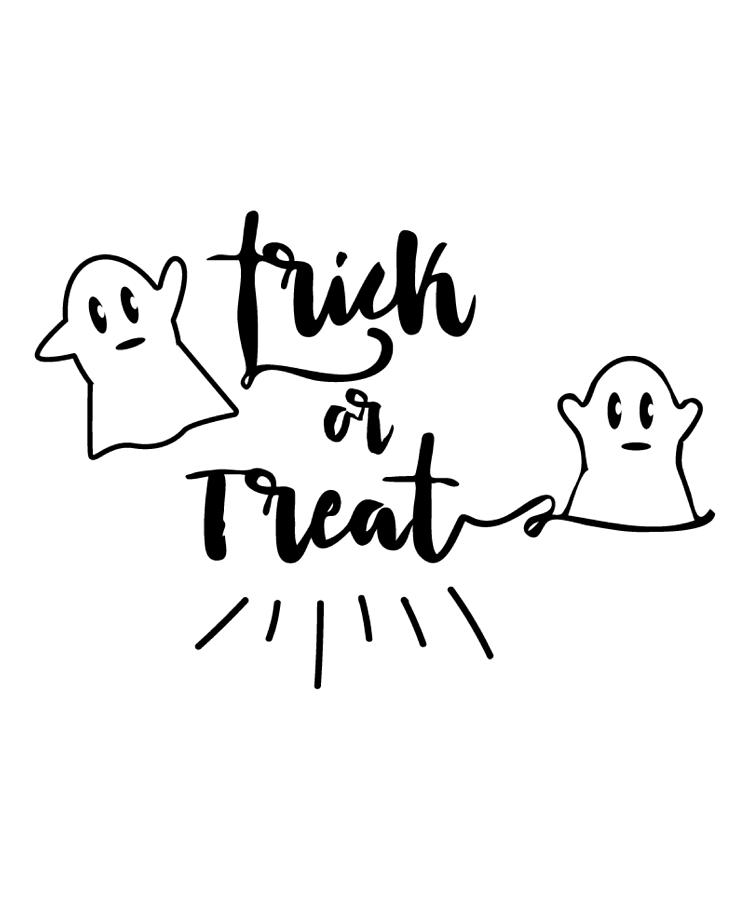 Funny Halloween Gifts - Trick or Treat #1 Digital Art by Caterina Christakos