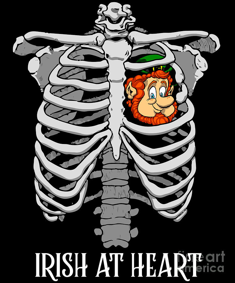 Funny Leprechaun Shirt Irish at Heart St Patricks Day 2020 #1 Digital Art by Martin Hicks