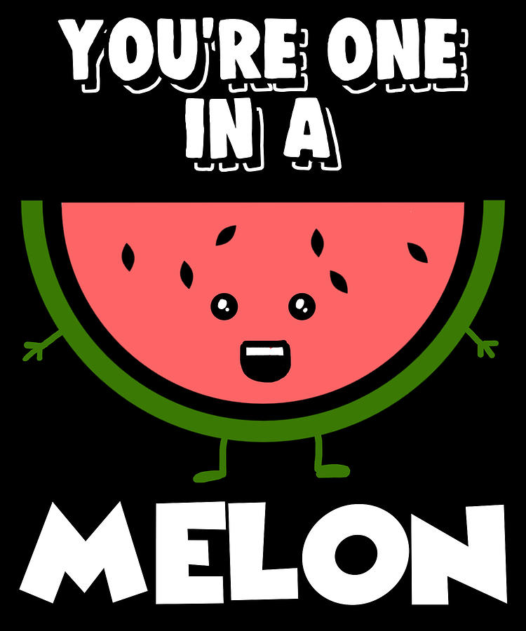 Funny Watermelon Cute Digital Art by Michael S - Pixels