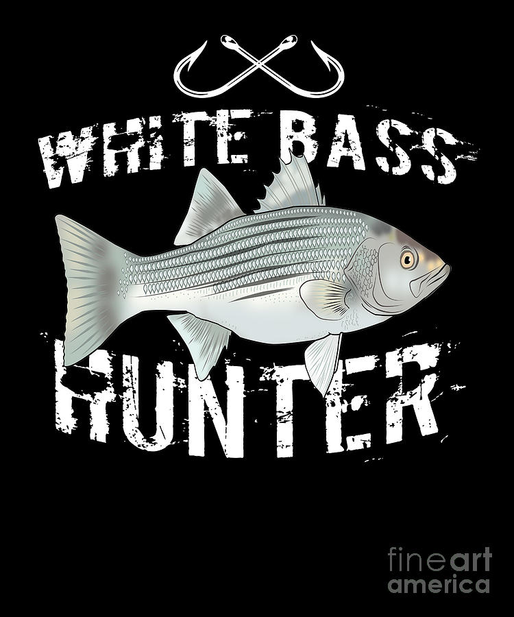 Funny White Bass Fishing Freshwater Fish Gift #1 Digital Art by Lukas Davis  - Fine Art America