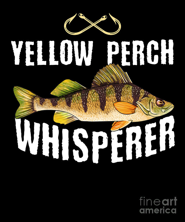Funny Yellow Perch Fishing Angler Fisherman Gift #1 by Lukas Davis