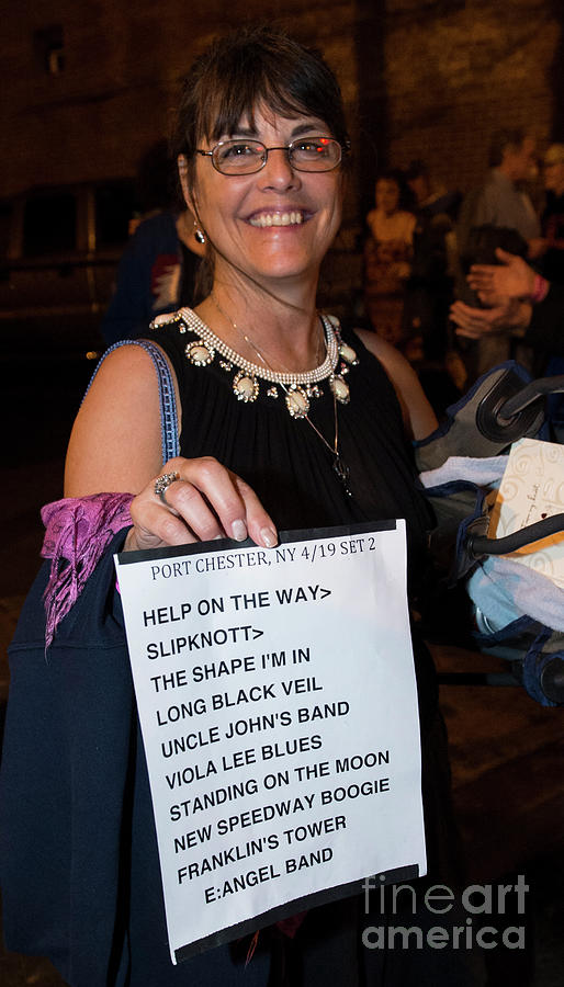 Furthur Setlist April 19, 2013 at The Capitol Theatre #2 Photograph by David Oppenheimer