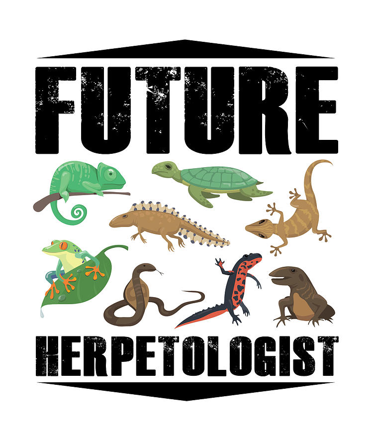 Future Herpetologist Reptiles Amphibians Digital Art By Florian Dold ...