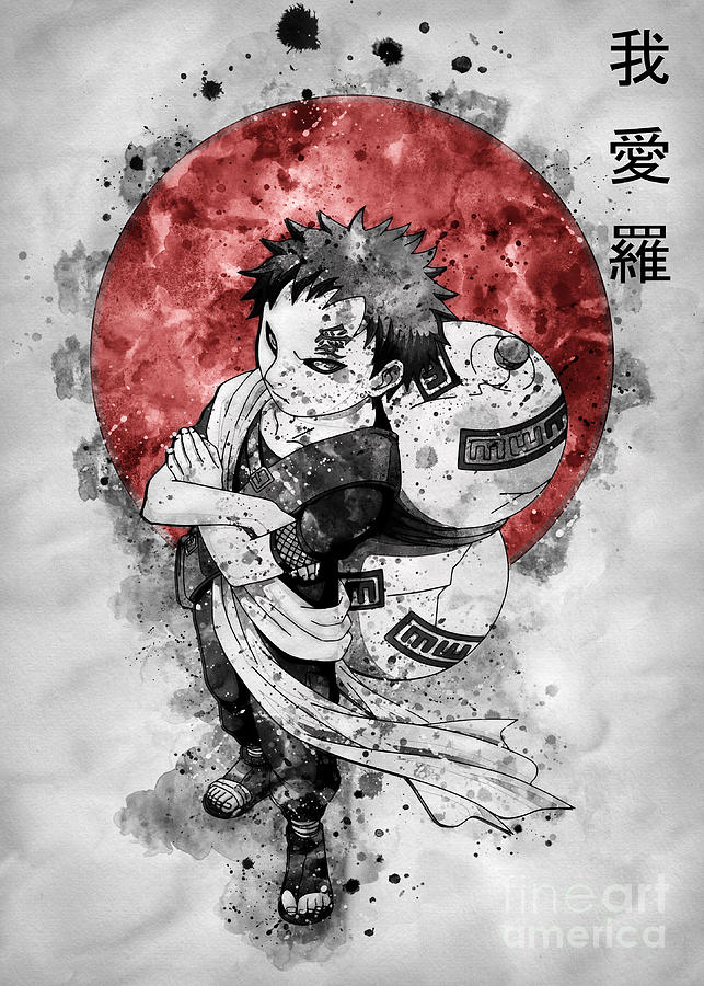 gaara shippuden drawings