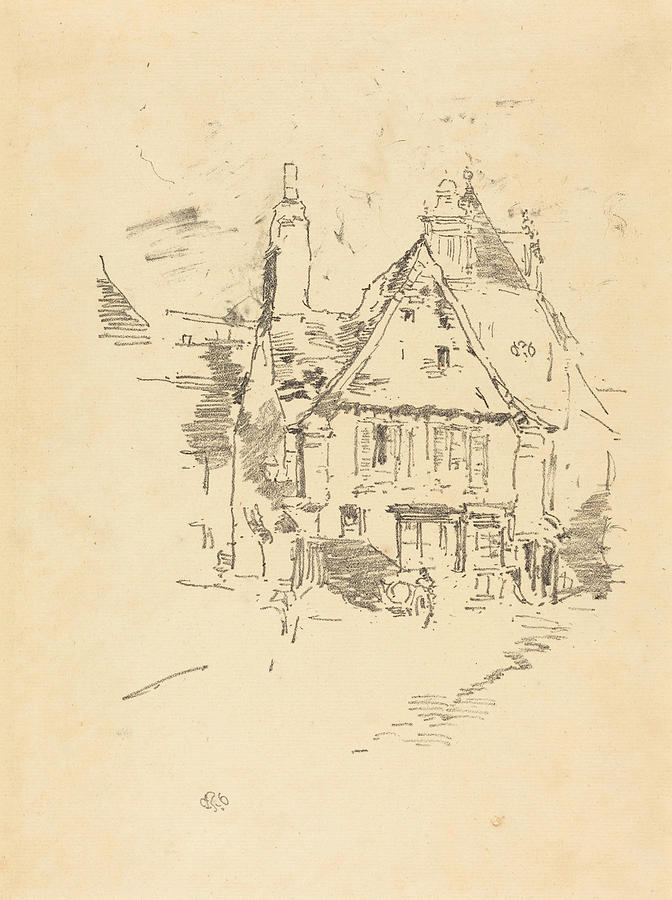 Gabled Roofs Drawing by James McNeill Whistler - Fine Art America