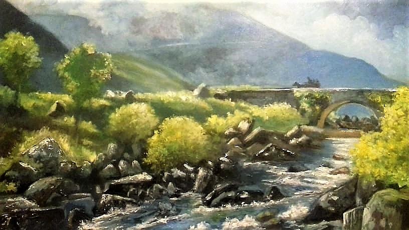 Gap Of Dunloe  Co Kerry Ireland #1 Painting by Paul Weerasekera