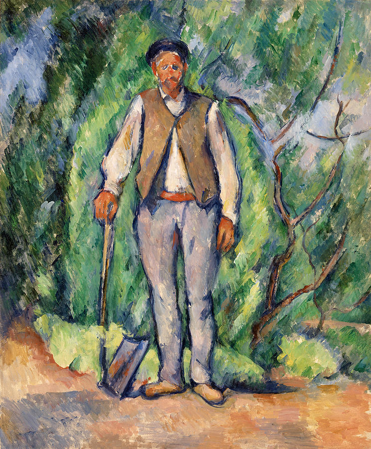 Gardener  #2 Painting by Paul Cezanne