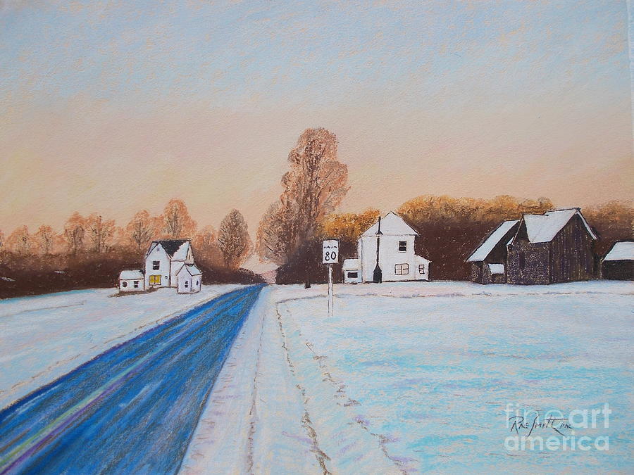 Gaspereau Valley  #1 Pastel by Rae  Smith PAC