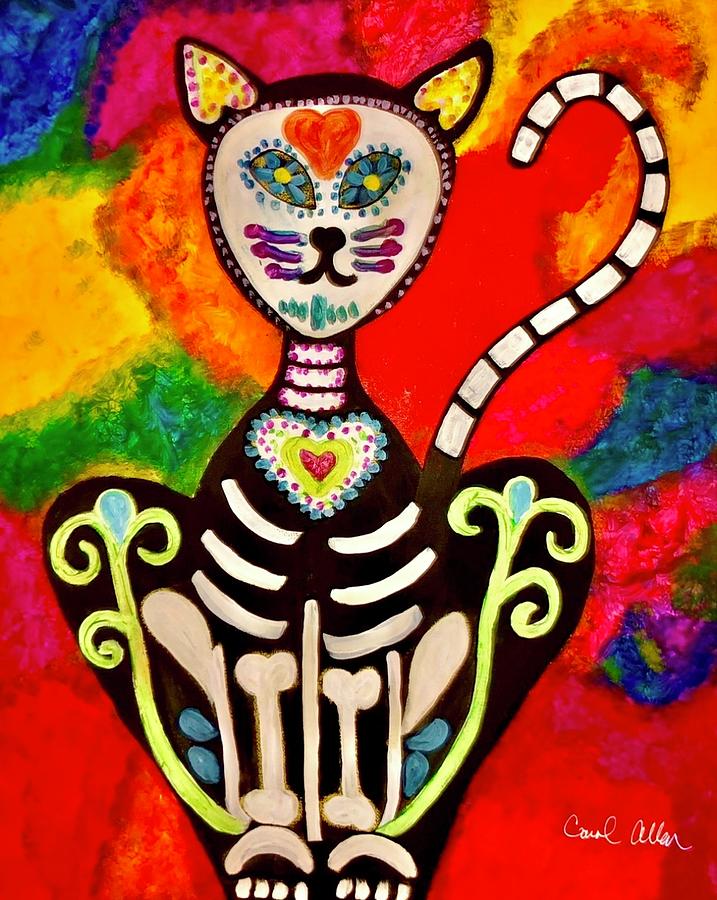 Gatos The Cat Painting by Carol Allen