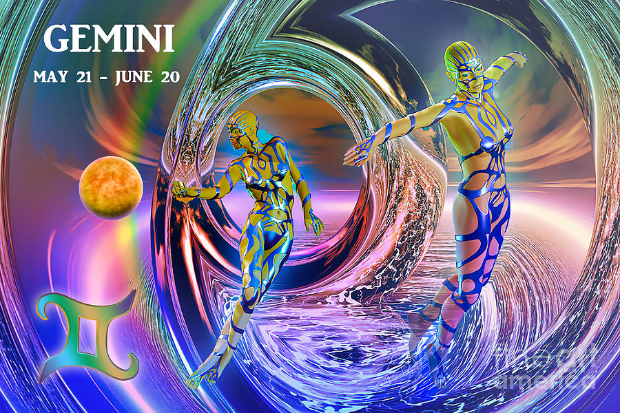 Gemini #2 Digital Art by Shadowlea Is