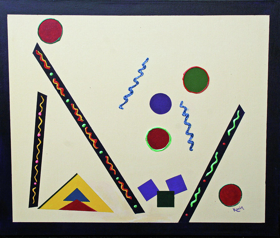 Geometrical Play #1 Painting by Karin Eisermann