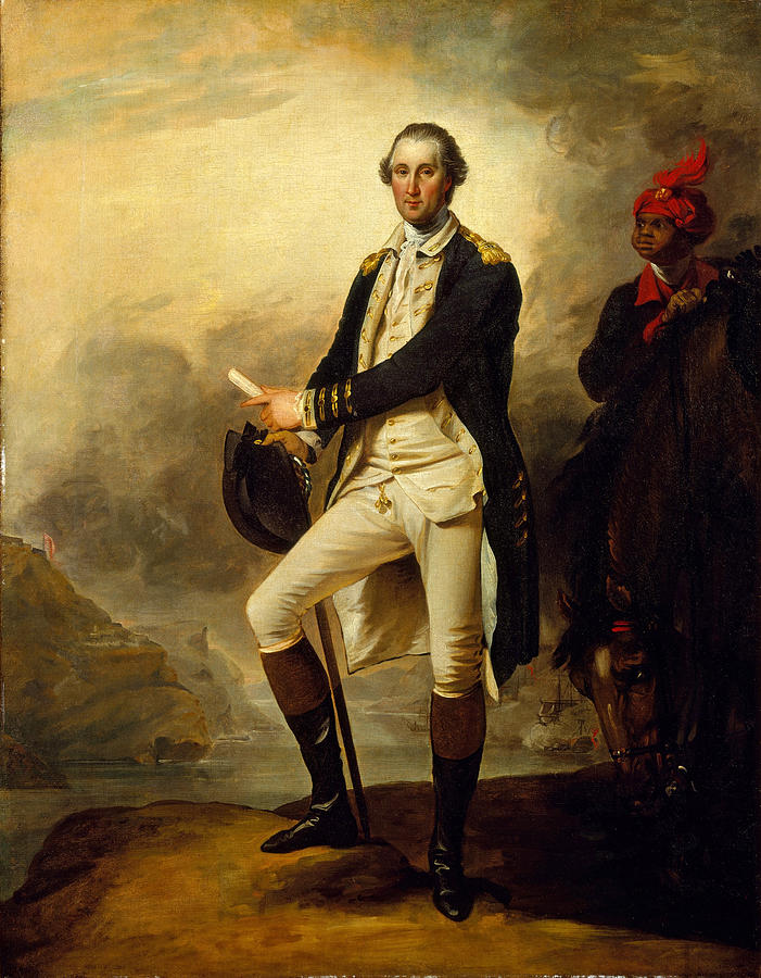 George Washington and William Lee #2 Painting by John Trumbull