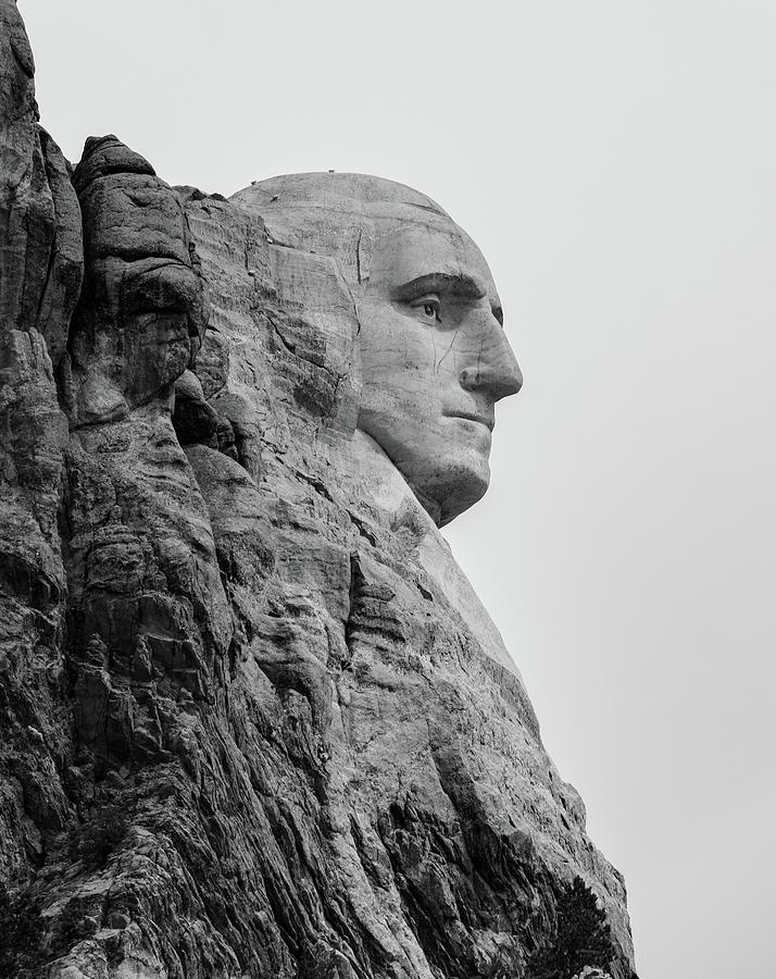 George Washington Profile Mount Rushmore #1 Photograph by Dan Sproul