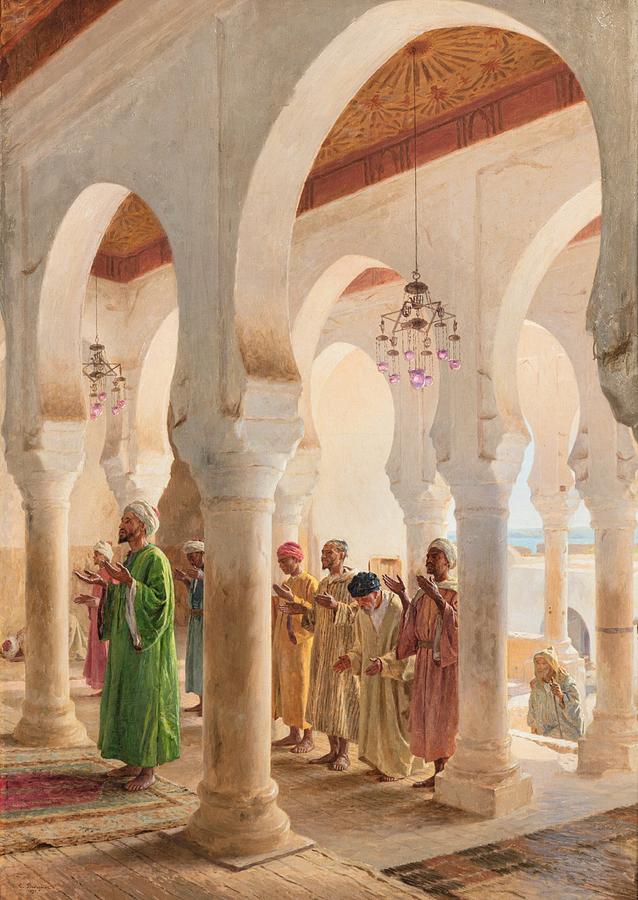Georges Bretegnier 1860 - 1892   The Kasbah Gate, Tangiers 1890 Painting