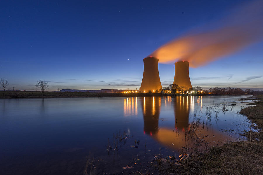 Germany, Lower Saxony, Grohnde, Grohnde Nuclear Power Plant #1 Photograph by Westend61