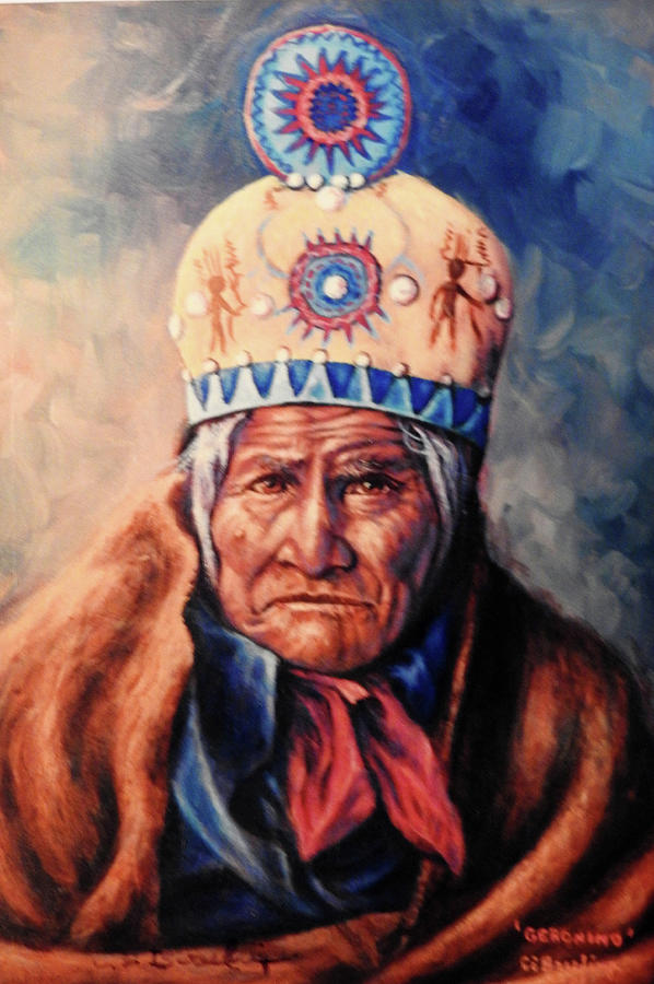 Geronimo #1 Painting by Ed Breeding