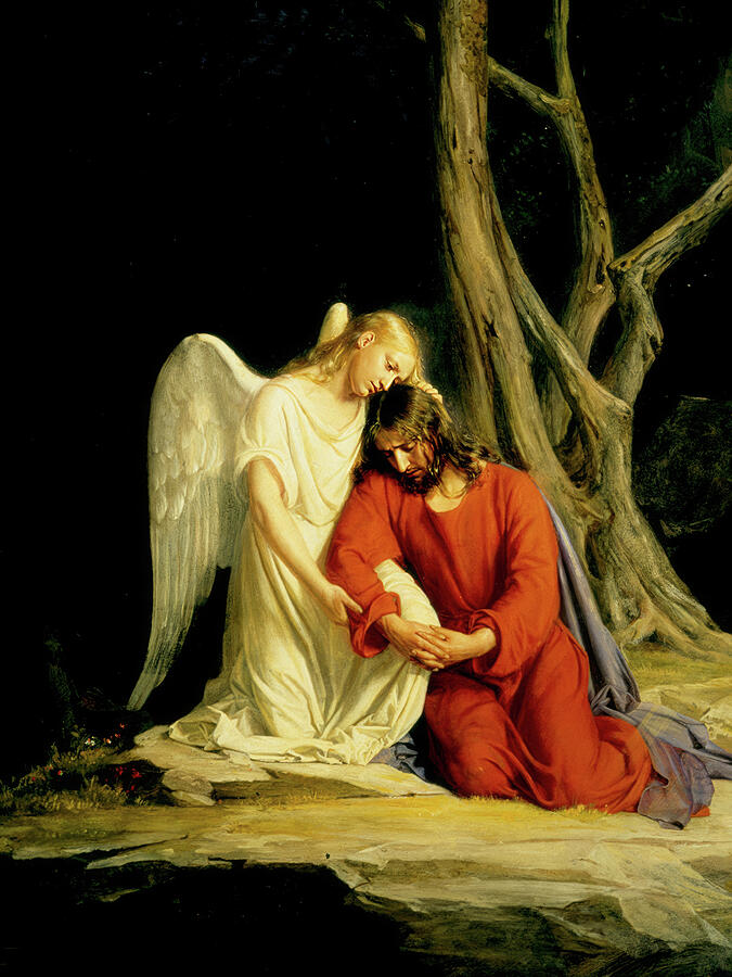 Gethsemane 1873 #1 Painting by Carl Bloch Gethsemane 1873 #1 Painting by Carl Bloch