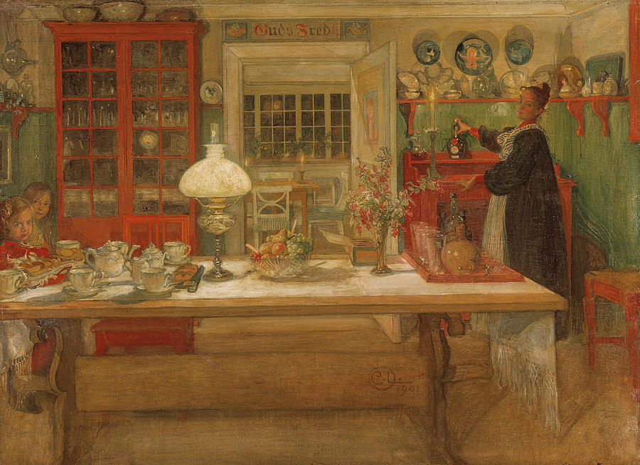 Getting Ready for a Game, from 1901 Painting by Carl Larsson