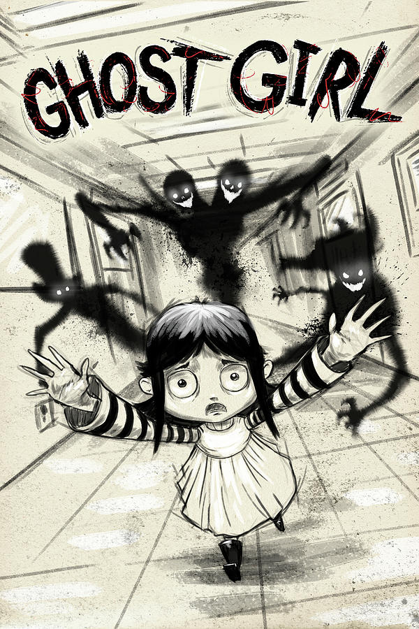 Girl Digital Art - Ghost Girl by District 97