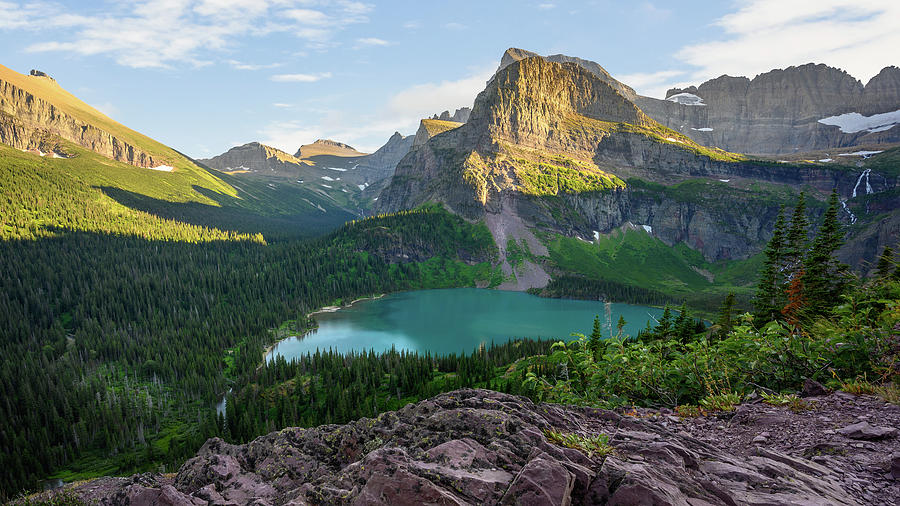 Grinnell Lake - Crown of the Continent Photograph by Robert Miller