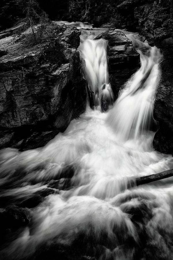 Glacier Park Waterfall II #1 Photograph by Jon Glaser