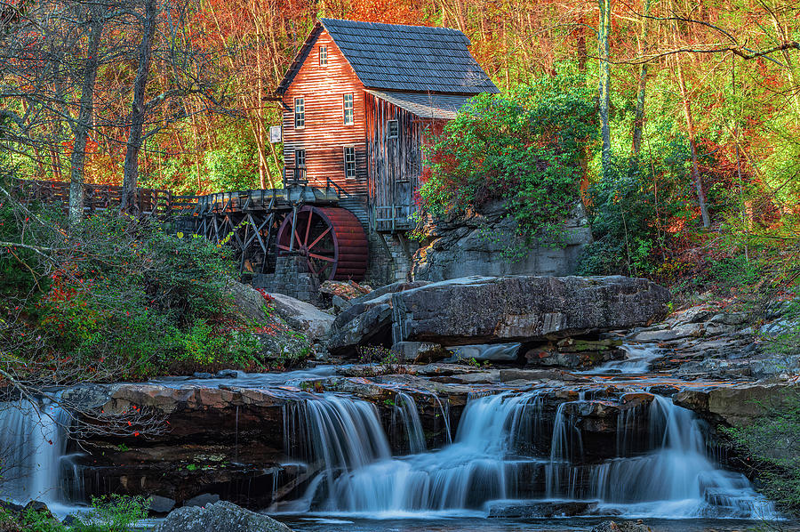 Fall Photograph - Glade Creek Mill #1 by Michael Griffiths