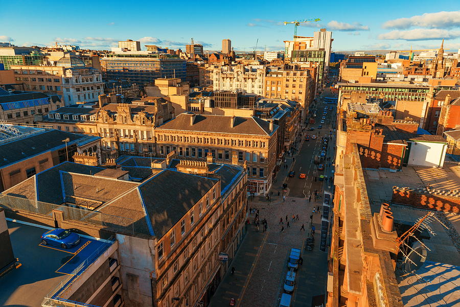 Glasgow rooftop view #1 Photograph by Songquan Deng