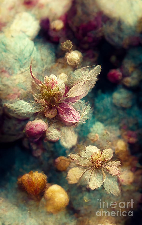 Glitter flowers #1 Digital Art by Sabantha - Fine Art America