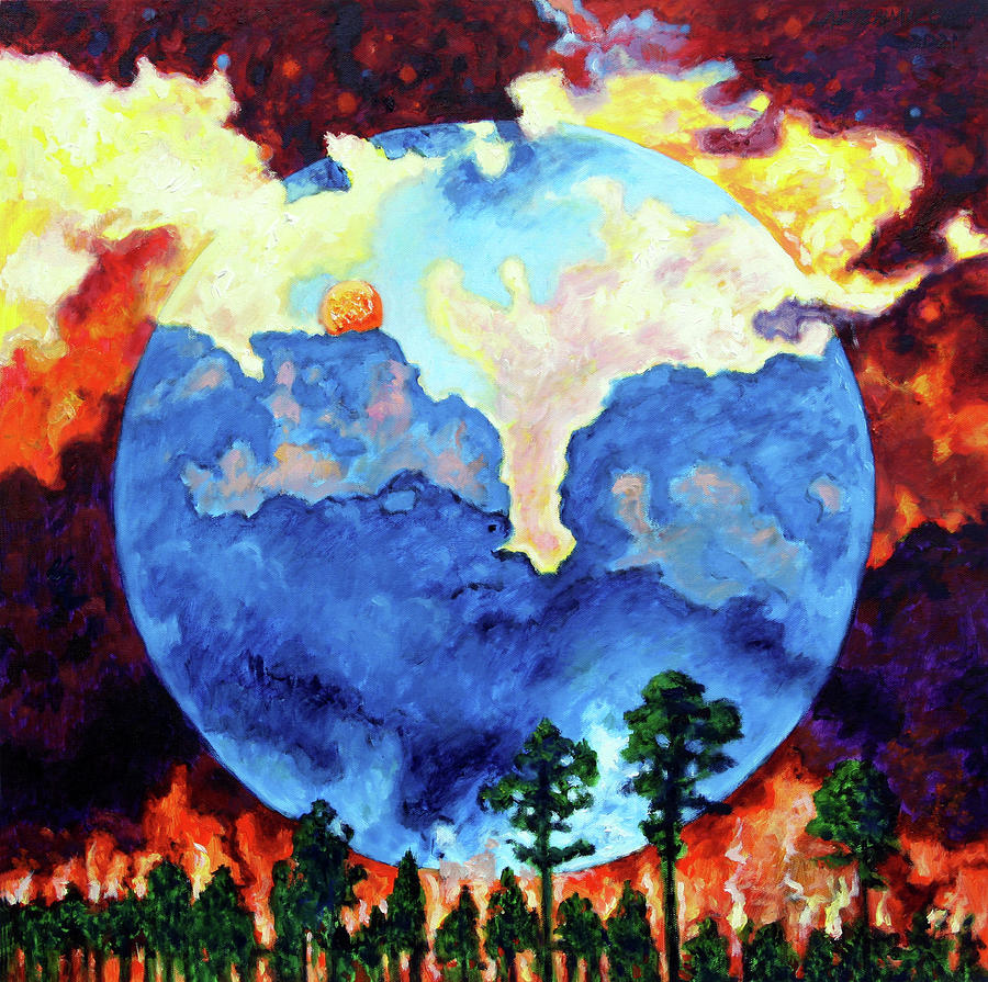Global Warming #1 Painting by John Lautermilch