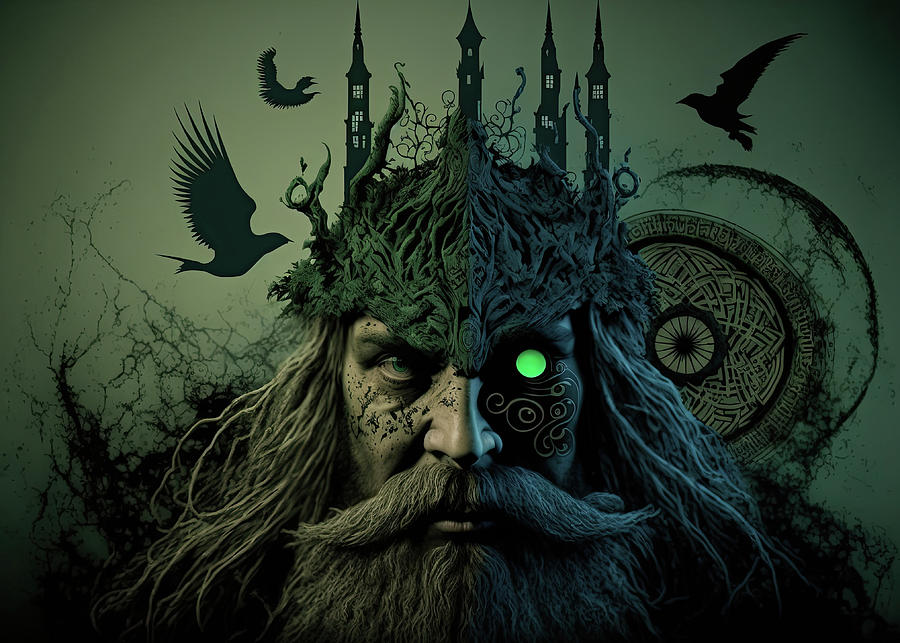 God Odin Norse Mythology Digital Art by 1-sascha-schmidt - Pixels