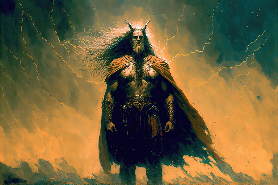 God Thor Norse Mythology Digital Art By 1 Sascha Schmidt   Pixels