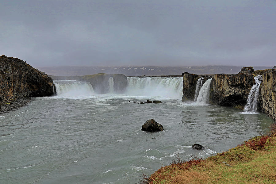 Godafoss Waterfall Iceland #2 Photograph by Richard Krebs