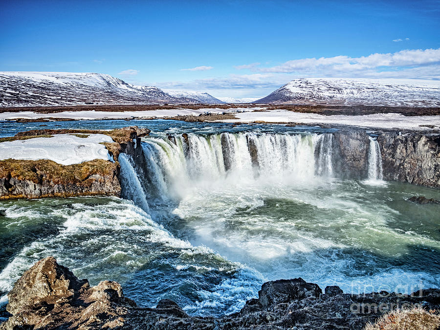 Godafoss Waterfall, North Iceland #1 Photograph by Colin and Linda McKie