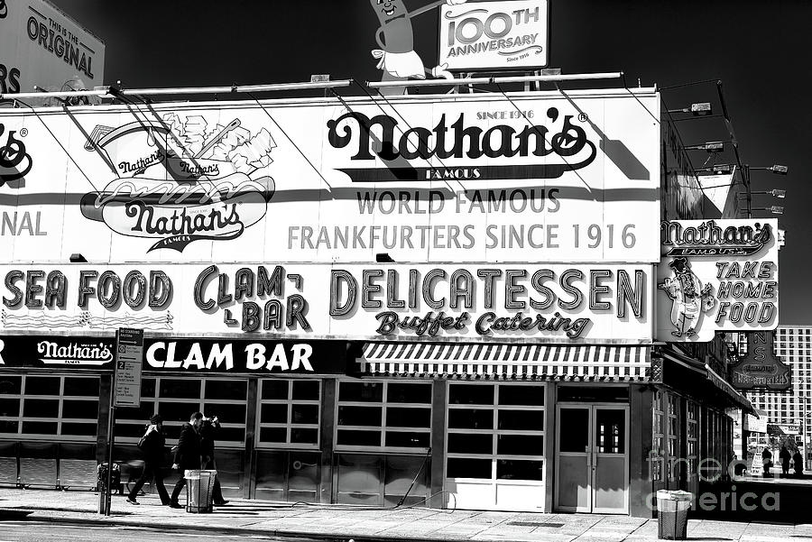 Going to Nathans in Coney Island Photograph by John Rizzuto
