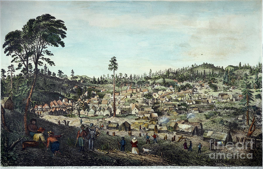 Gold Rush, 1852 #1 Photograph by Granger