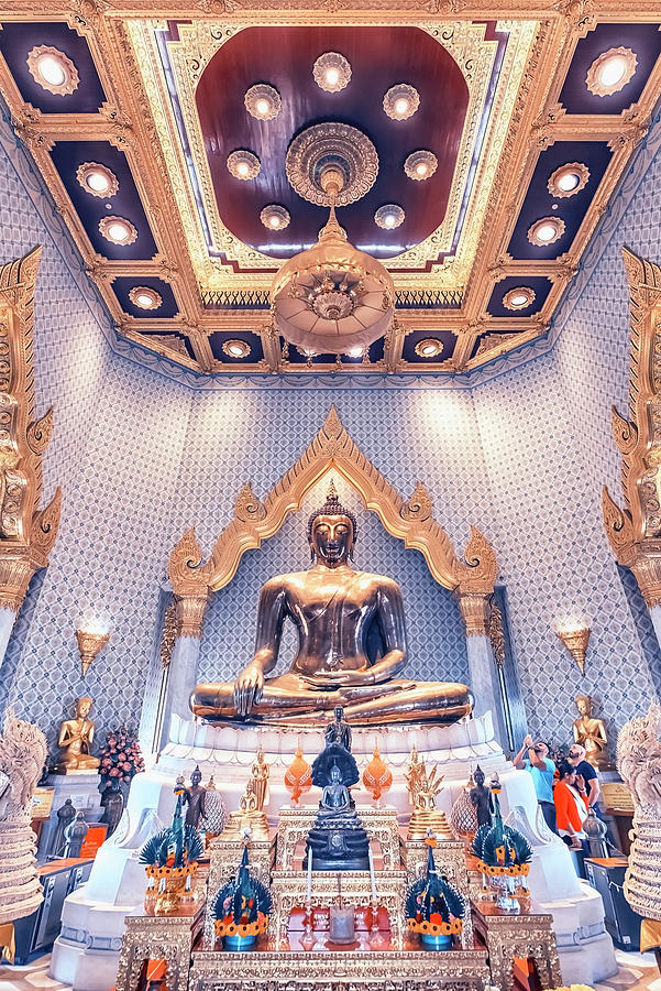 Buddha Photograph - Golden Buddha #1 by Manjik Pictures
