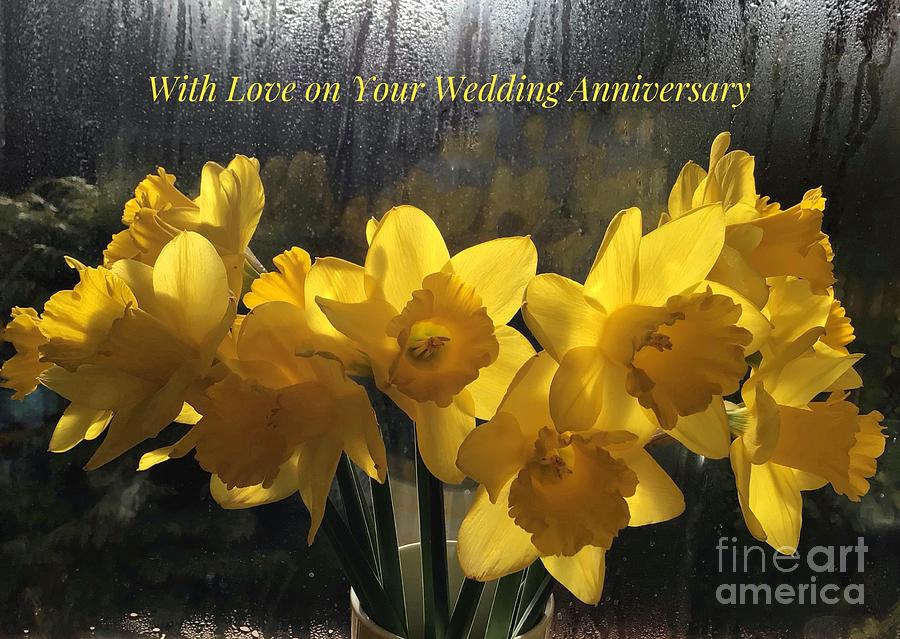 Golden Daffodils Greeting Photograph