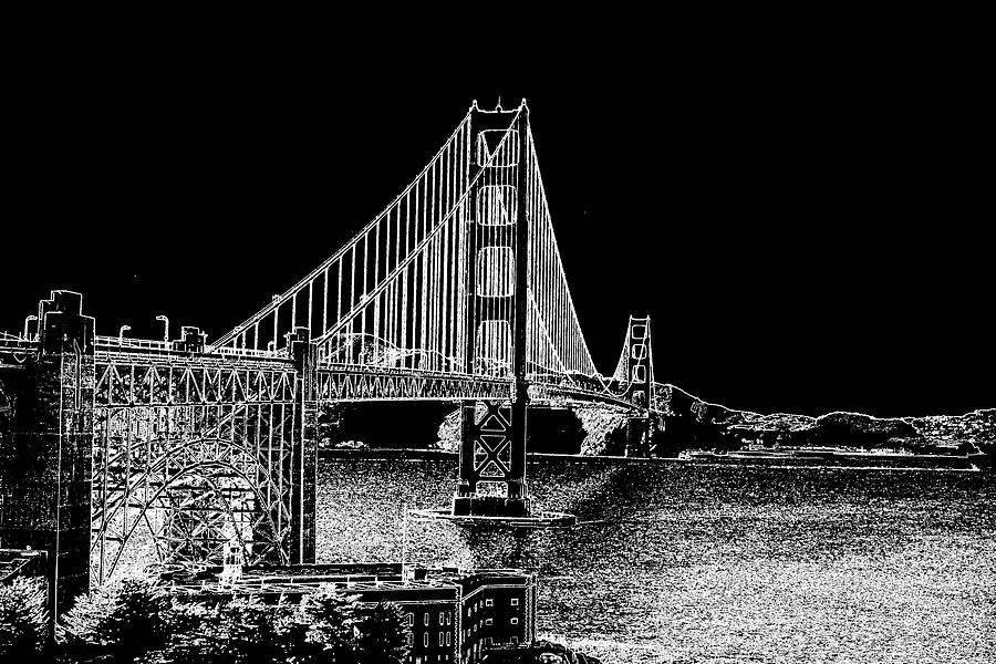 Golden Gate Bridge Fort Point #1 Photograph by Mark Norman